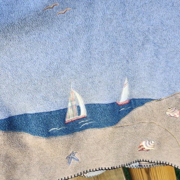 VINTAGE NORTHERN REFLECTIONS Jacket Women's Size Medium Nautical Sailboat Button - Picture 5 of 6